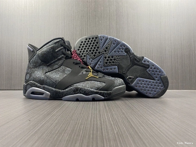 Kicktheory (W) DB9818-001 Triple Jordan 6 Black SD Retro 0810